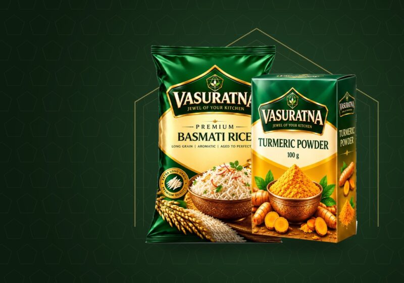 Vasuratna packs on a brand background