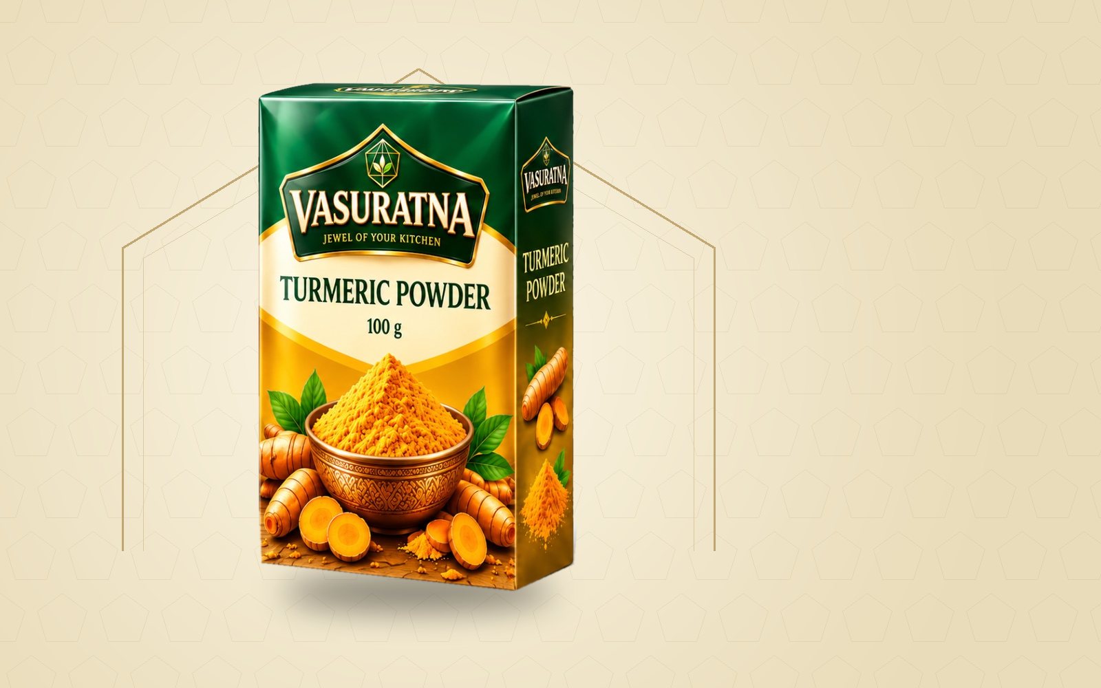 Vasuratna packs on a brand background